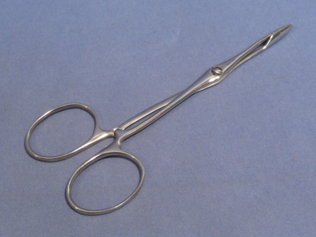 Original WWII German Medical Instrument, 12cm Long Clamp