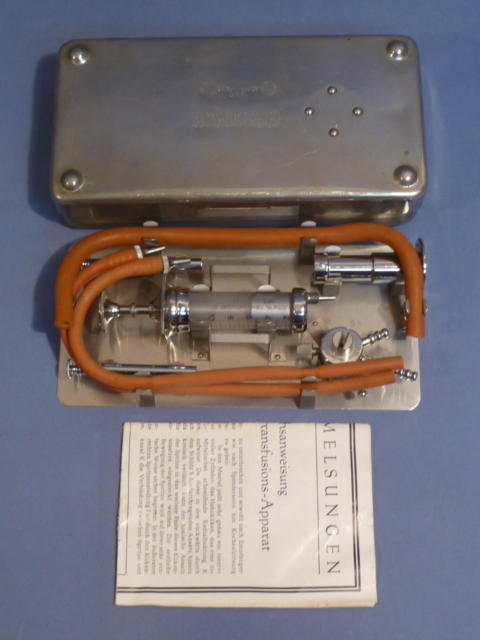 Original WWII German Blood Transfusion Apparatus Set, Bluttransfusions-Apparat