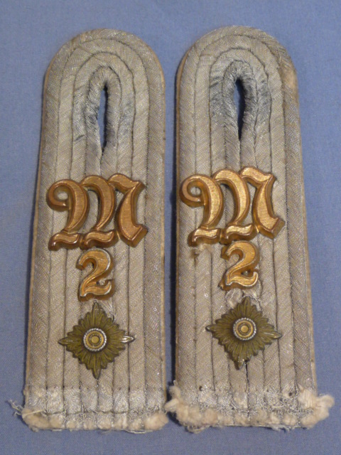 WWII GERMAN LUFTWAFFE PARATROOPER FJ SENIOR OFFICER TUNIC SHOULDER BOARDS