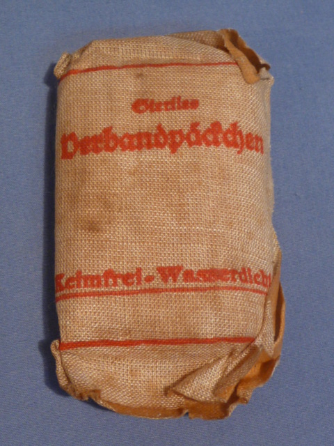Original WWII Era German 1st Aid Bandage, Verbandpackchen