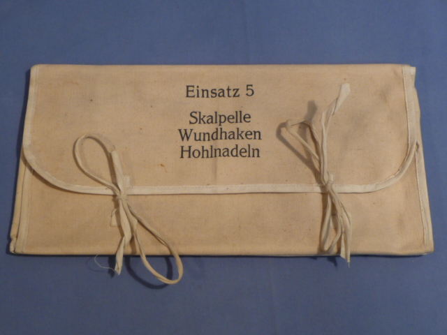 Original WWII German Medical Chest Insert 5 (Einsatz 5), Scalpels-Retractors-Hollow Needles