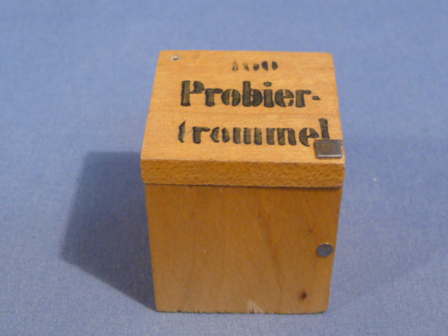 Original WWII German Medical Item, Test Drum in Wooden Box