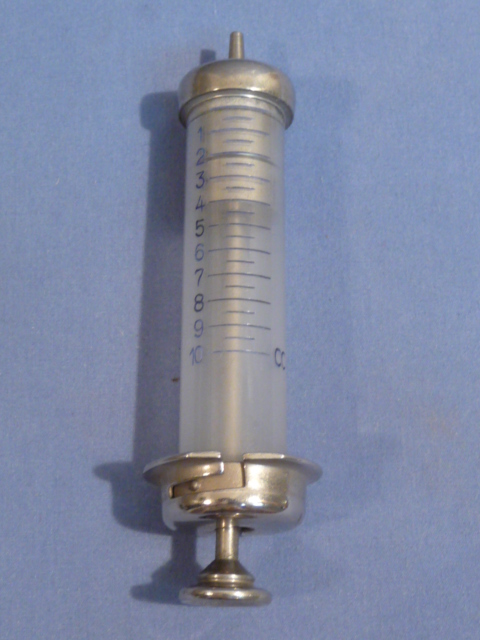 Original WWII German Medical Item, 10 cc Syringe Set