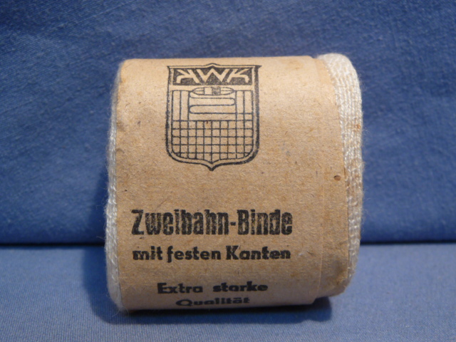 Original WWII Era German Two-Way Bandage with Fixed Edges