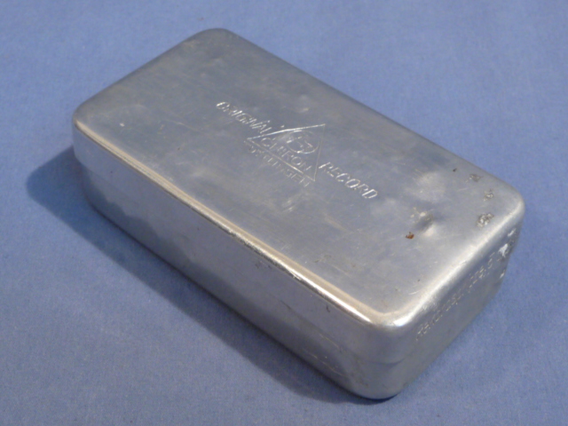 Original WWII German Glass Syringe Storage Box, CHIRON ORIGINAL RECORD