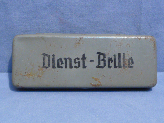 Original WWII German Soldiers Service Glasses Case, Dienst-Brille