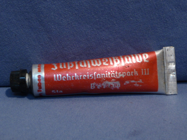 Original WWII German Medical Item, Foot Sweat Ointment (Fuschweisalbe)