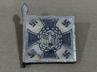Original Nazi Era German Hand-Painted Wooden Flag Pin, Infanterie