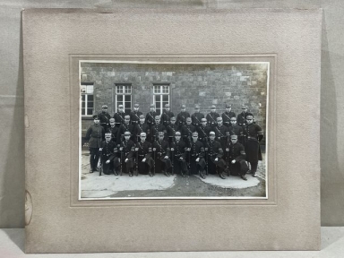 Original Nazi Era German Early SA Member's Group Photograph on Stiff Backing