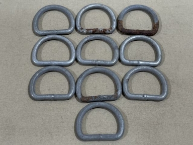 Original WWII German Equipment Hardware 39mm D-Ring, Lot of 10