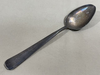 Original WWII German Luftwaffe (Air Force) SILVER Mess Hall Spoon