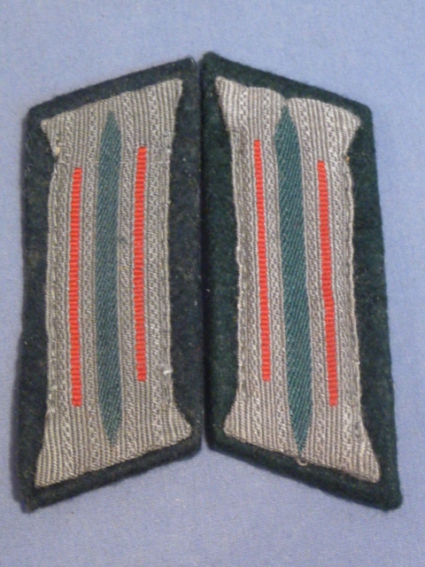 Original WWII German Pre/Early-War EM/NCO Collar Tabs, Pair UNUSED!