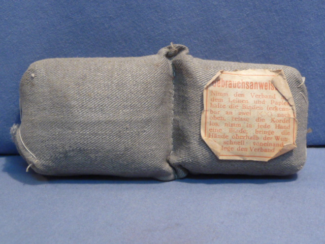 Original WWII German Soldier's DOUBLE 1st Aid Bandages, Small