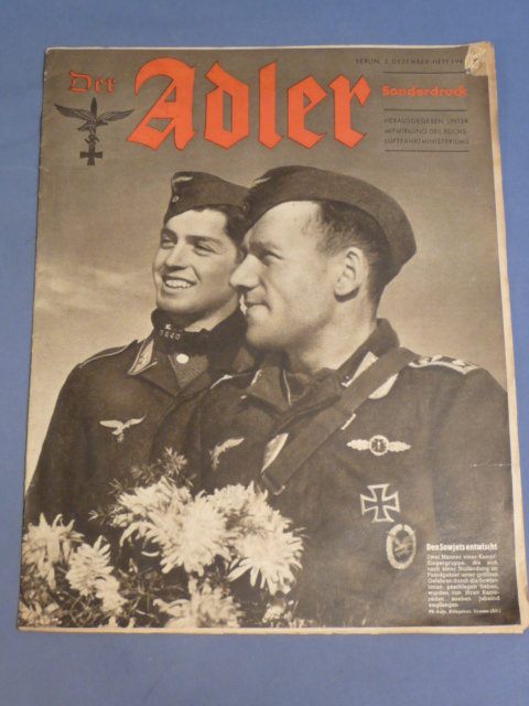 Original WWII German Luftwaffe Magazine Der Adler, December 1941