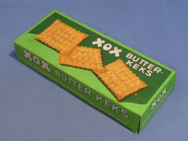 Original WWII German Soldier's Ration Item, XOX Butter-Keks Box