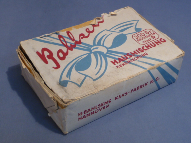 Original WWII German Soldier's Ration Item, Bahlsen Hausmischung Keksmischung Box