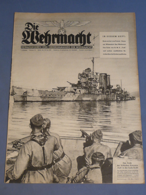 Original WWII German Die Wehrmacht Magazine, June 1941