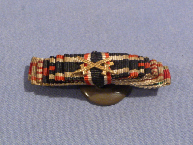 Original WWII German 7-Position Button Hole Ribbon, 1914 Iron Cross