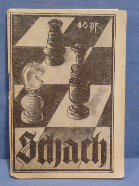 Original WWII German Book on Playing Chess, Schach