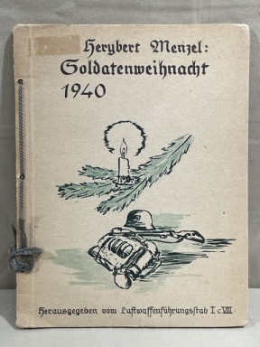 Original WWII German Luftwaffe (Air Force) War Christmas 1940 Book