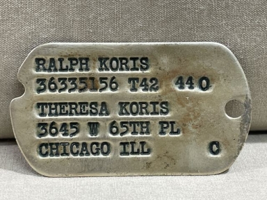 Original WWII US GI Next-Of-Kin Dog Tag