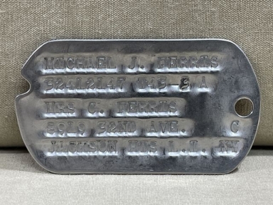 Original WWII US GI Next-Of-Kin Dog Tag