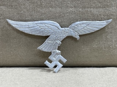 Original WWII German Luftwaffe Eagle Letter Closer, SILVER