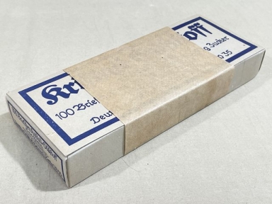 Original WWII Era German Box of Saccharin Packets, Blue & Yellow