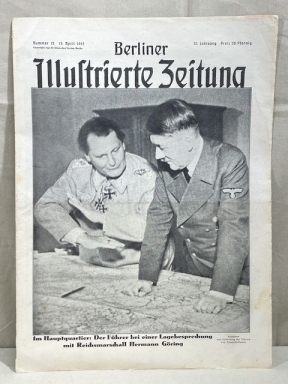 Original WWII German Magazine, Berliner Illustrierte Zeitung HITLER!