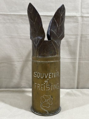 Original WWII US 75mm M18 Shell Trench Art