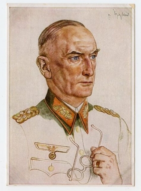 Original WWII German Personality Postcard, Generaloberst von Witzleben