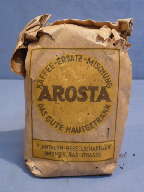 Original WWII Era German Package of Coffee Replacement Mixture, AROSTA