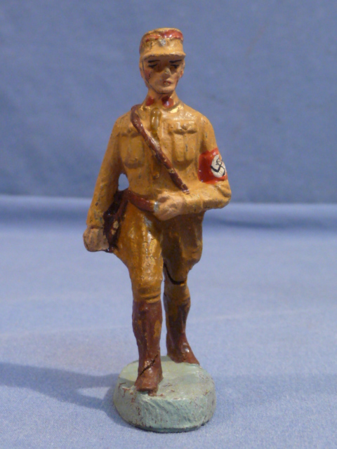 Original Nazi Era German Marching SA Toy Soldier, ELASTOLIN
