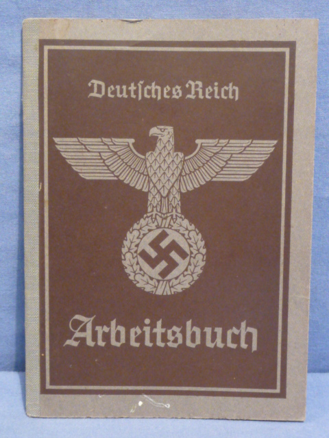 Original WWII German Arbeitsbuch, 2nd Type