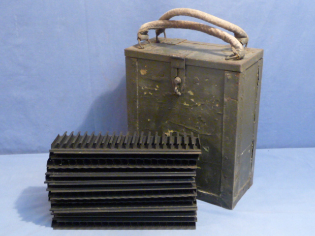 Original WWII Italian Breda M37 MG Loading Frames with Box