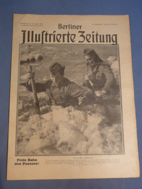 Original WWII German Magazine, Berliner Illustrierte Zeitung, Waffen-SS!