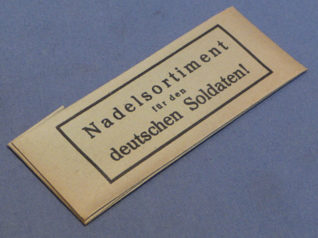 Original WWII German Soldier's Sewing Needle Pack