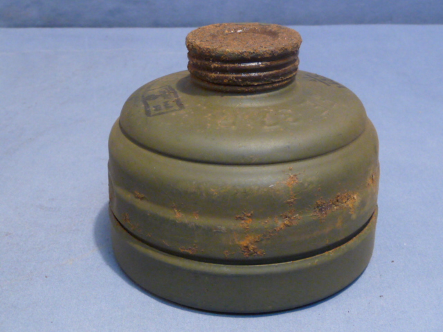 Original WWII German FE37R Gas Mask Filter w/Cap