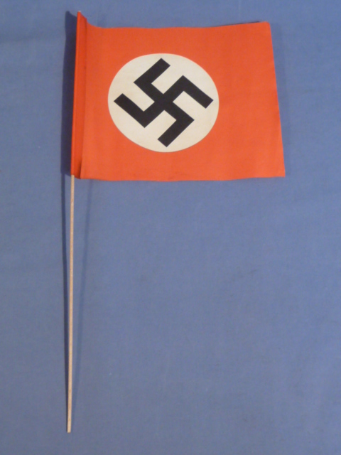 Original Nazi Era German Paper Party Rally Flag, UNUSED!