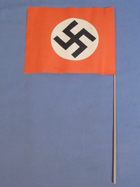 Original Nazi Era German Paper Party Rally Flag, UNUSED!