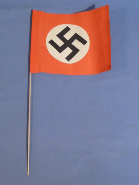 Original Nazi Era German Paper Party Rally Flag, UNUSED!