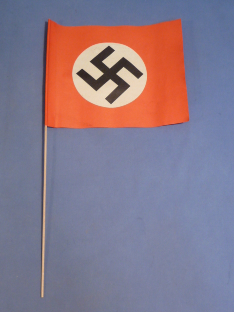 Original Nazi Era German Paper Party Rally Flag, UNUSED!