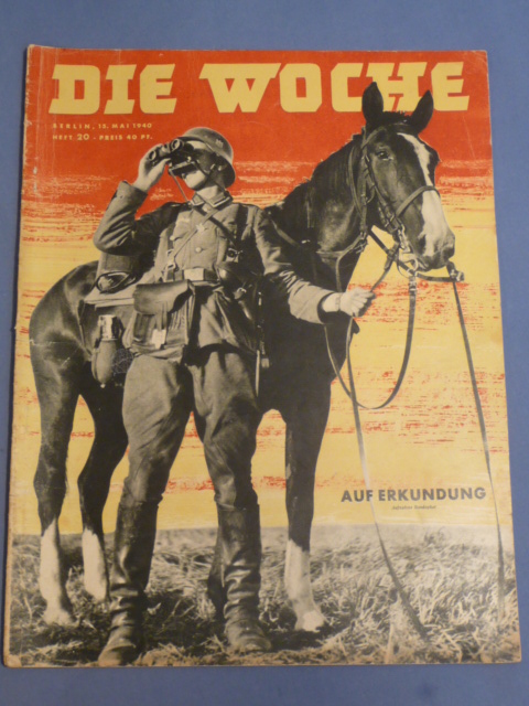 Original WWII German Magazine Die Woche, May 1940