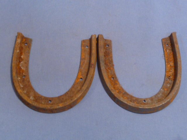 Original WWII German Boot Heel Irons Pair, Large Size