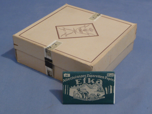 Original Nazi Era German Full Box of EFKA Cigarette Rolling Papers