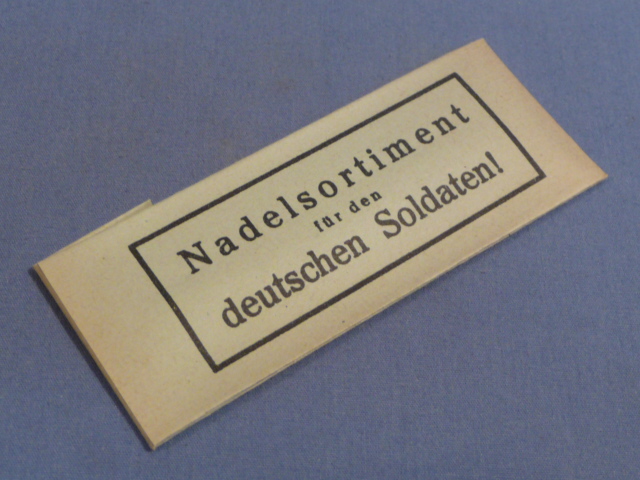 Original WWII German Soldier's Sewing Needle Pack