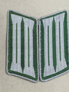 Original Nazi Era German Schutzpolizei Collar Tabs, Pair