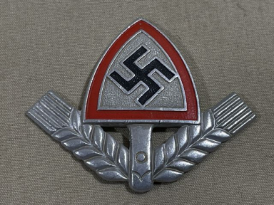 Original WWII German RAD Cap Insignia, 1937 Dated Incomplete
