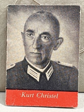 Original WWII German WHW Donation Booklet, Heer Officer Kurt Christel
