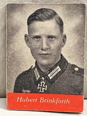 Original WWII German WHW Donation Booklet, Hubert Brinkforth